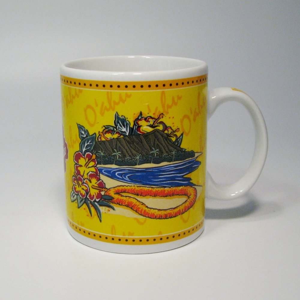 Vintage Coffee Mug Hilo Hattie Hawaii Island Heritage Store Mug 12 oz